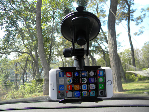 READYACTION - Window Suction Cup Mount for iPhone and Android Galaxy-Ships with FREE Bike Mount